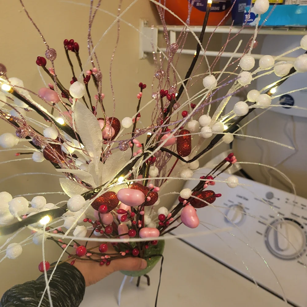 Valentine's Day Heart Bouquet with Red and Pink Accents